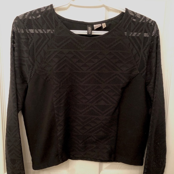 H&M Mesh Aztec Sleeved top - Picture 1 of 5